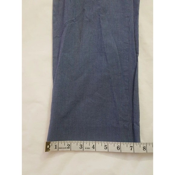 Armani Exchange Mens Pants Size 36 Striped Railroad Pockets Blue Dress Straight - Picture 13 of 14